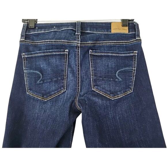 American Eagle~Woman Size 4~Blue Denim Dark Wash Ne(x)t Level StretchSkinny Jean - Picture 6 of 11